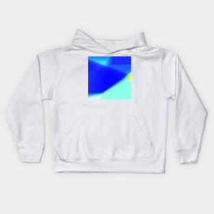 blue yellow abstract texture Kids Hoodie